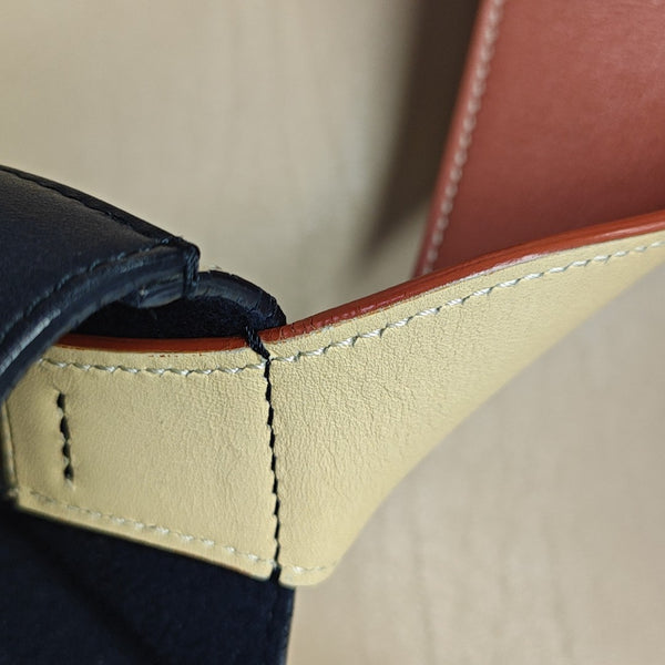 TWISTED CABAS Small Calfskin Blue