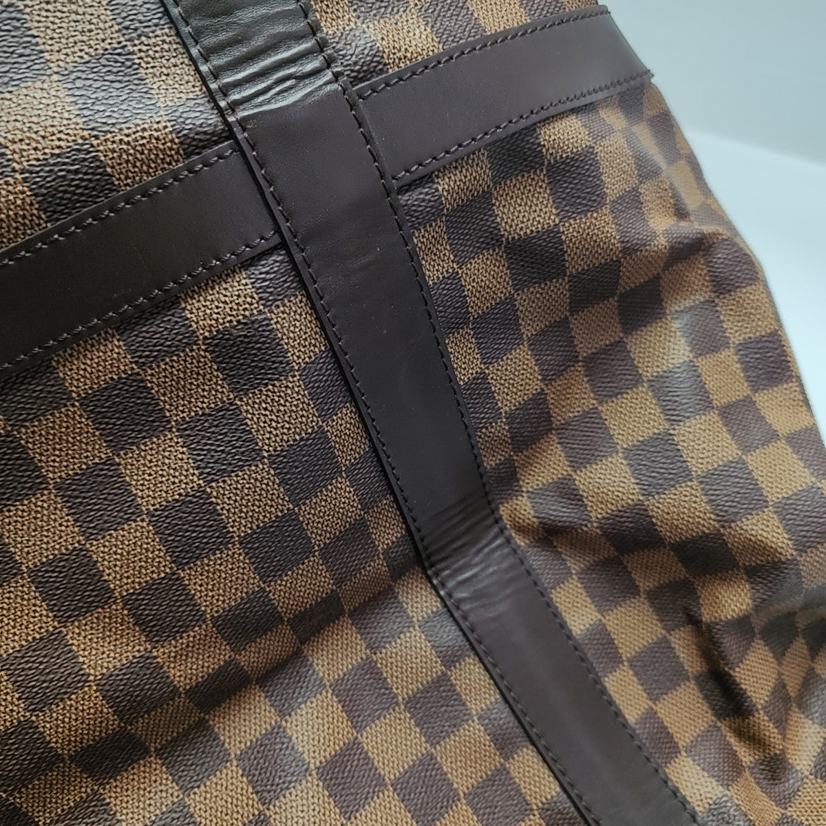 GRIMAUD Damier Ebene Coated Canvas Brown