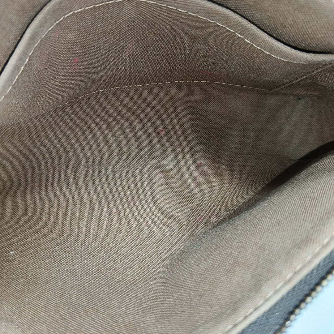 ACCESSOIRES GM Monogram Coated Canvas Brown