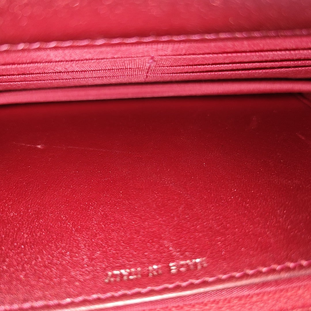 BOY CHANEL WOC Quilted Patent Leather Red