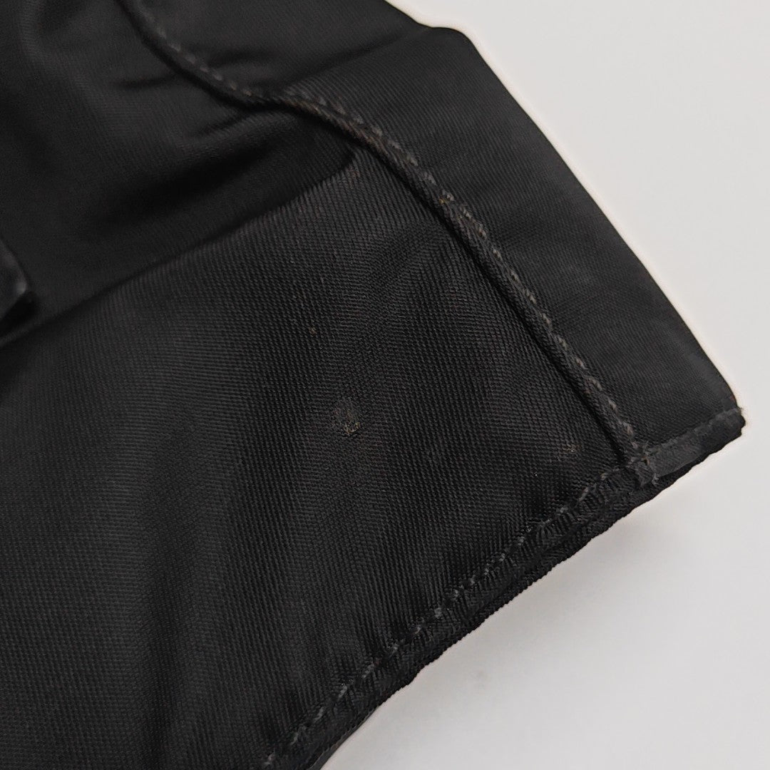 Nylon Top Handle Bag Black