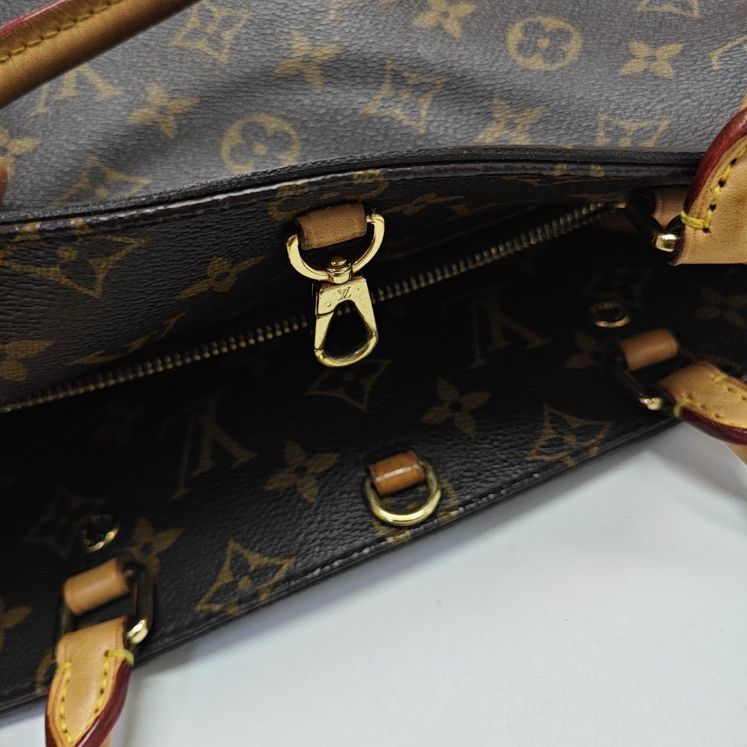 MONTAIGNE Monogram Coated Canvas Brown