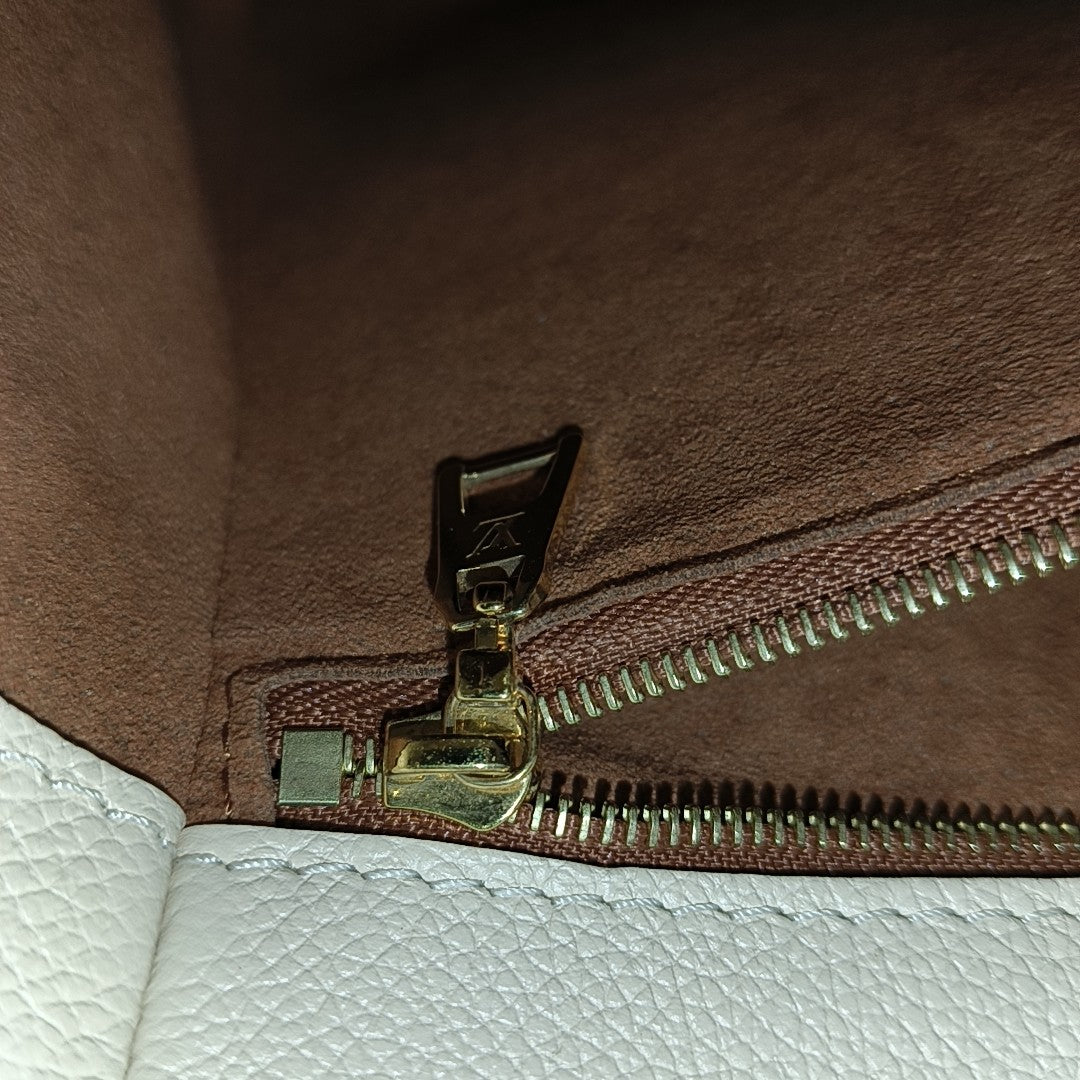 ON MY SIDE MM Monogram Calfskin Brown