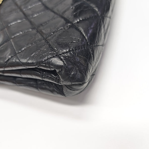 Quilted Calfskin Shoulder Bag Black