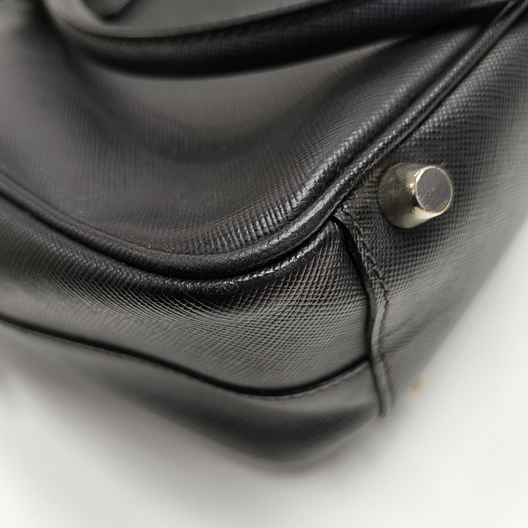 Bauletto Saffiano Saffiano Calfskin Black
