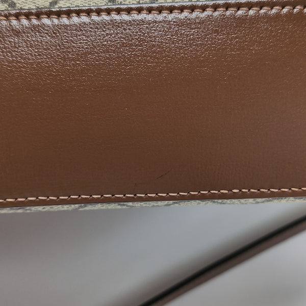 Horsebit 1955 Small Coated Canvas Beige