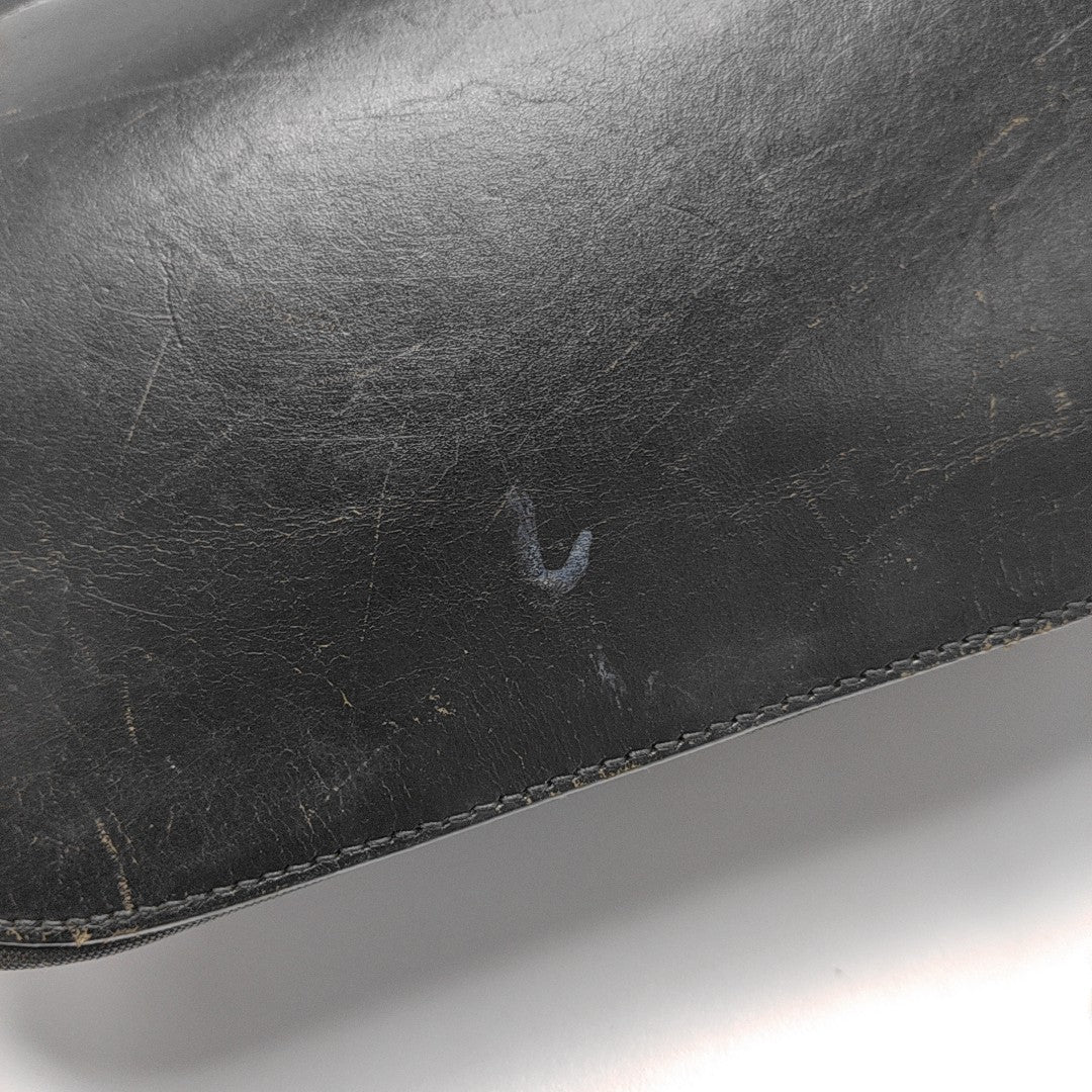 Fabric Top Handle Bag Black