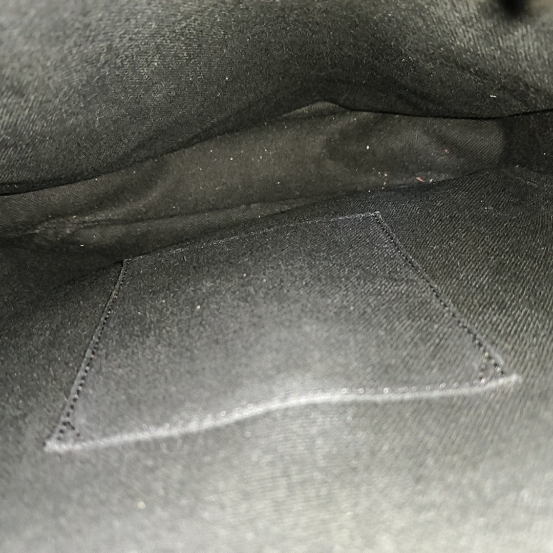 Coated Canvas Shoulder Bag Gray