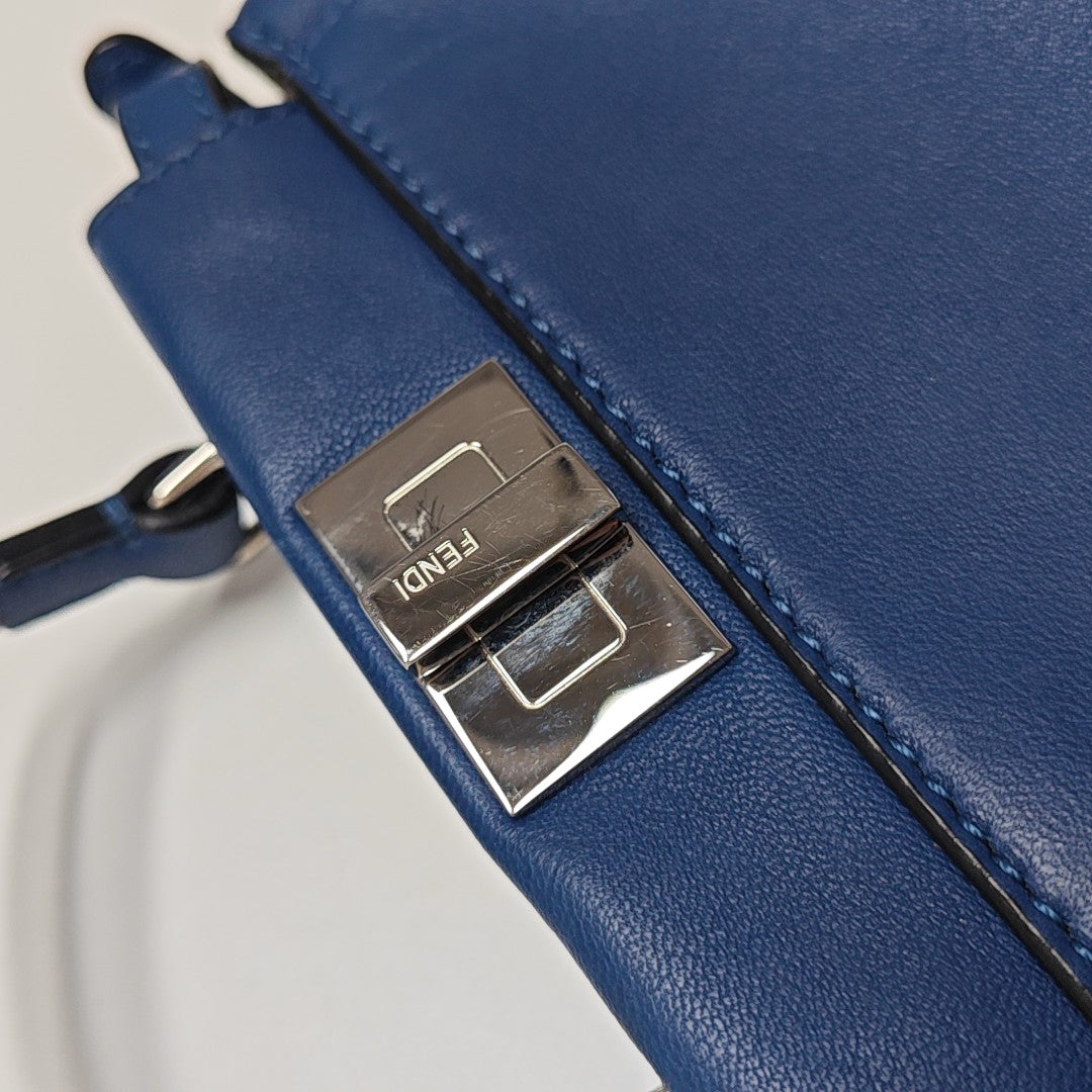Peekaboo Mini Lambskin Blue