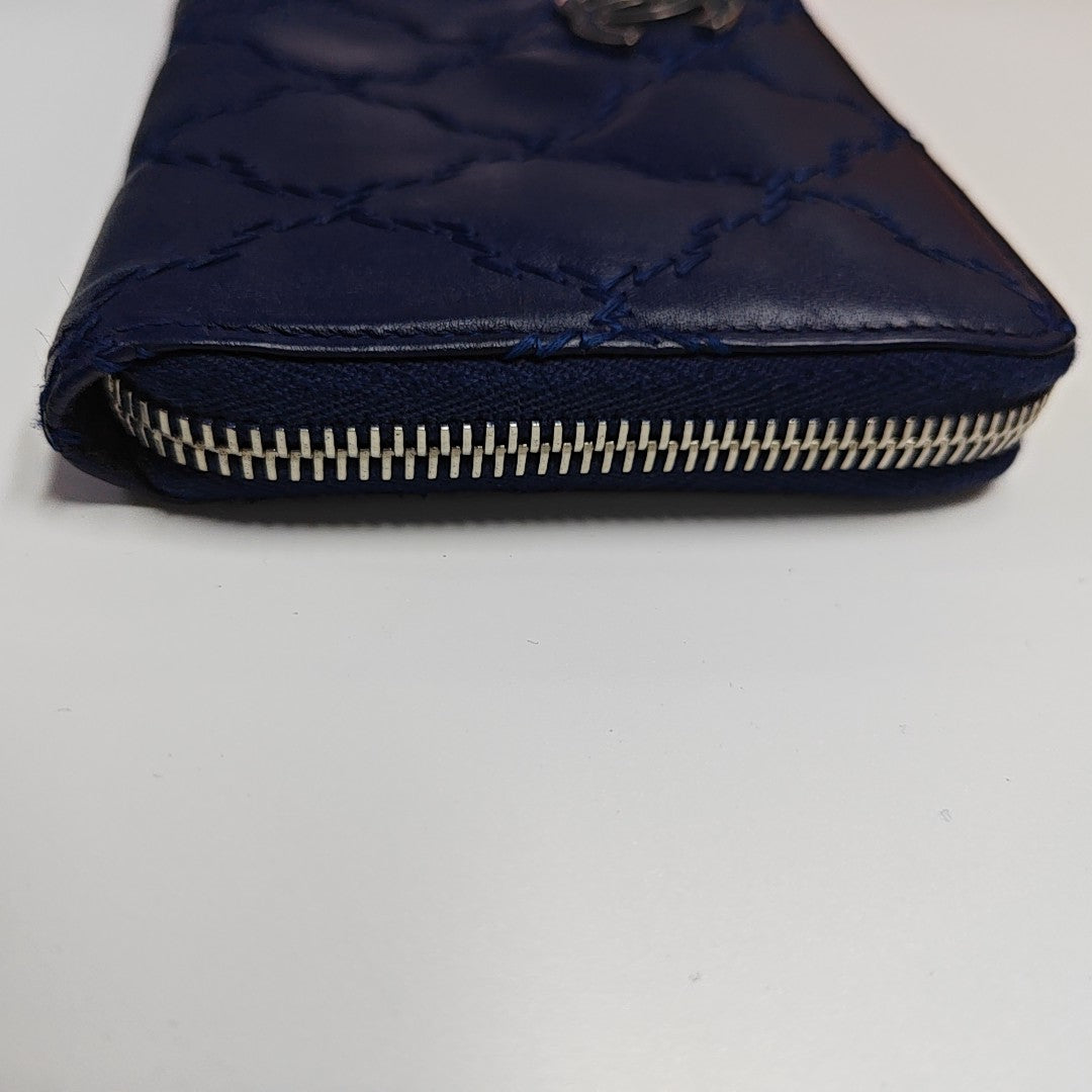 Quilted Calfskin Blue