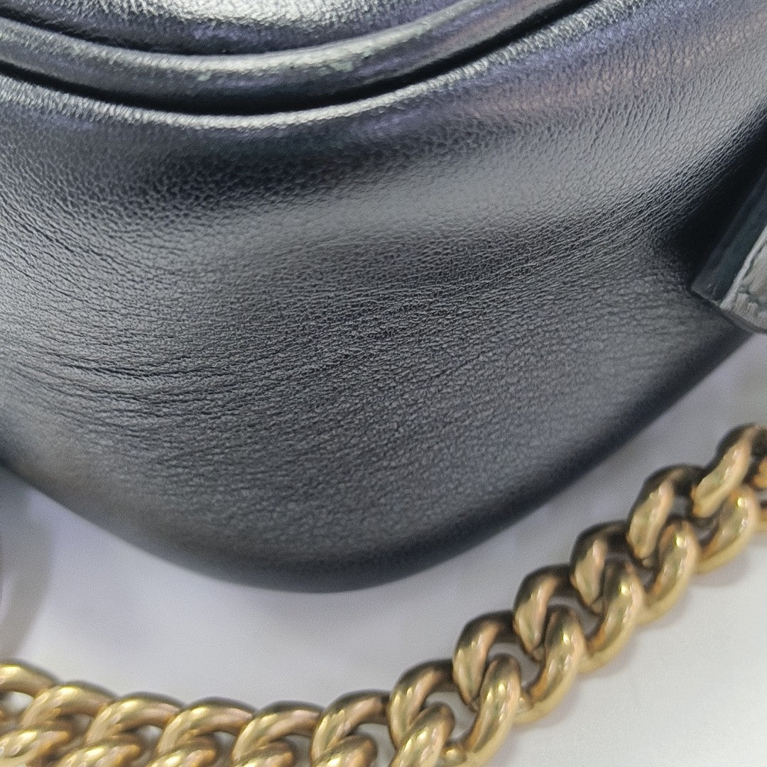 GG Marmont Mini Quilted Calfskin Black