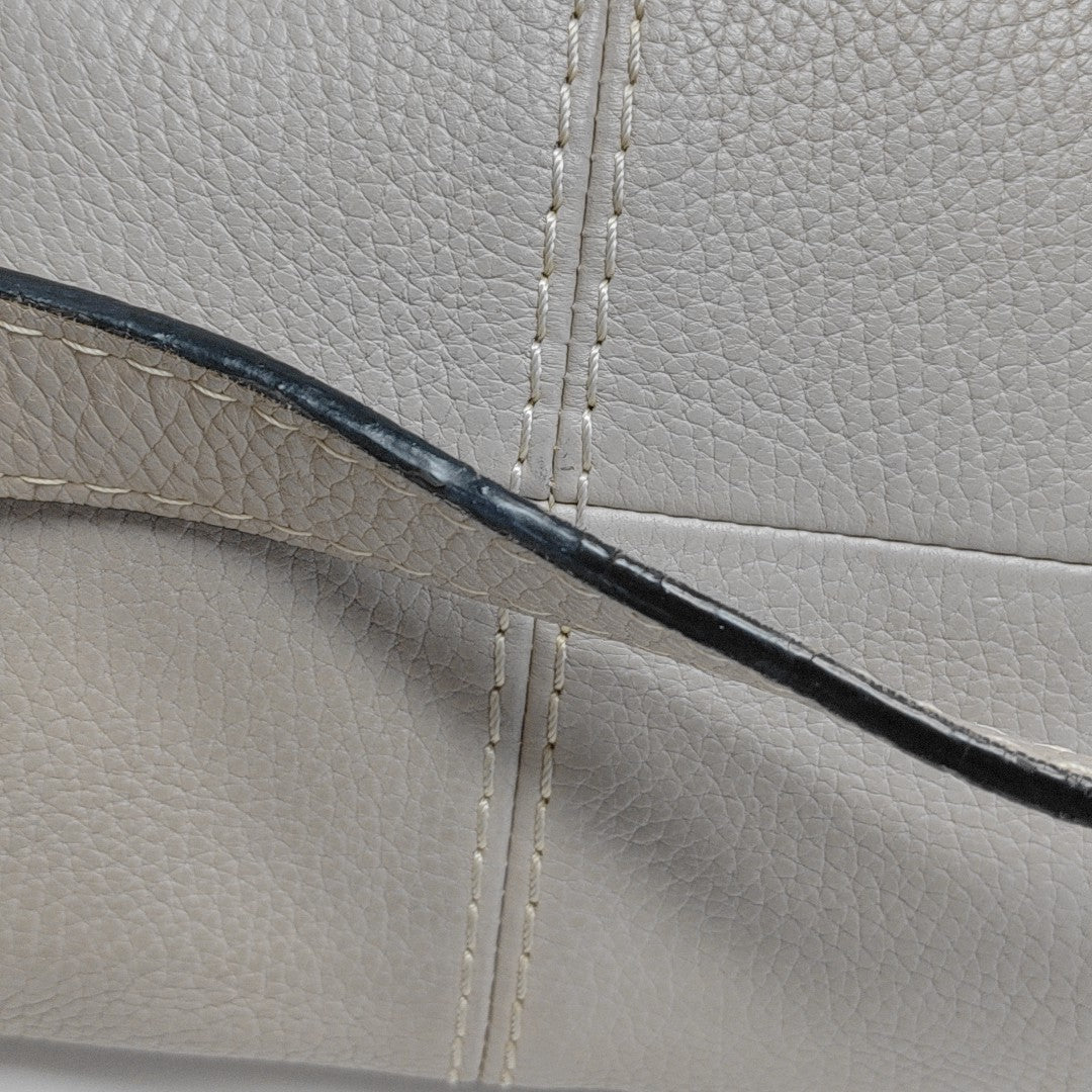 Calfskin Top Handle Bag Beige