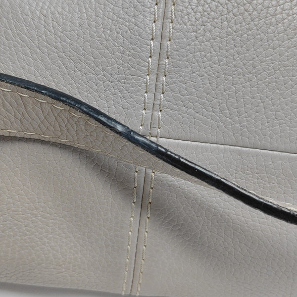 Calfskin Top Handle Bag Beige