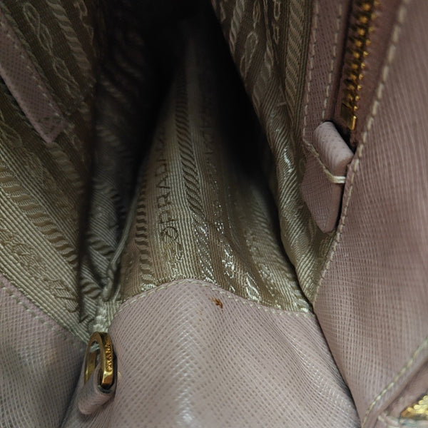 Galleria Large Saffiano Calfskin Pink