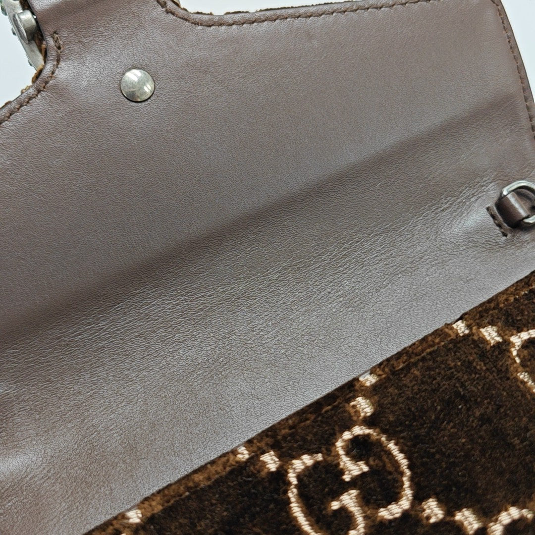 Dionysus Mini Monogram Velvet Brown