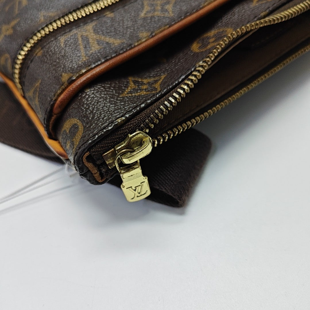 VALMY Monogram Coated Canvas Brown