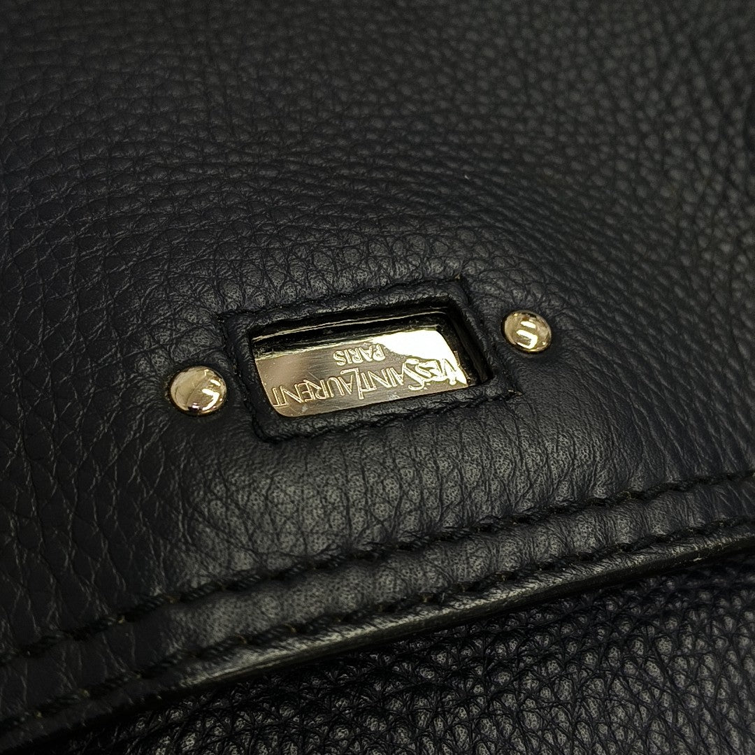 Calfskin Top Handle Bag Blue