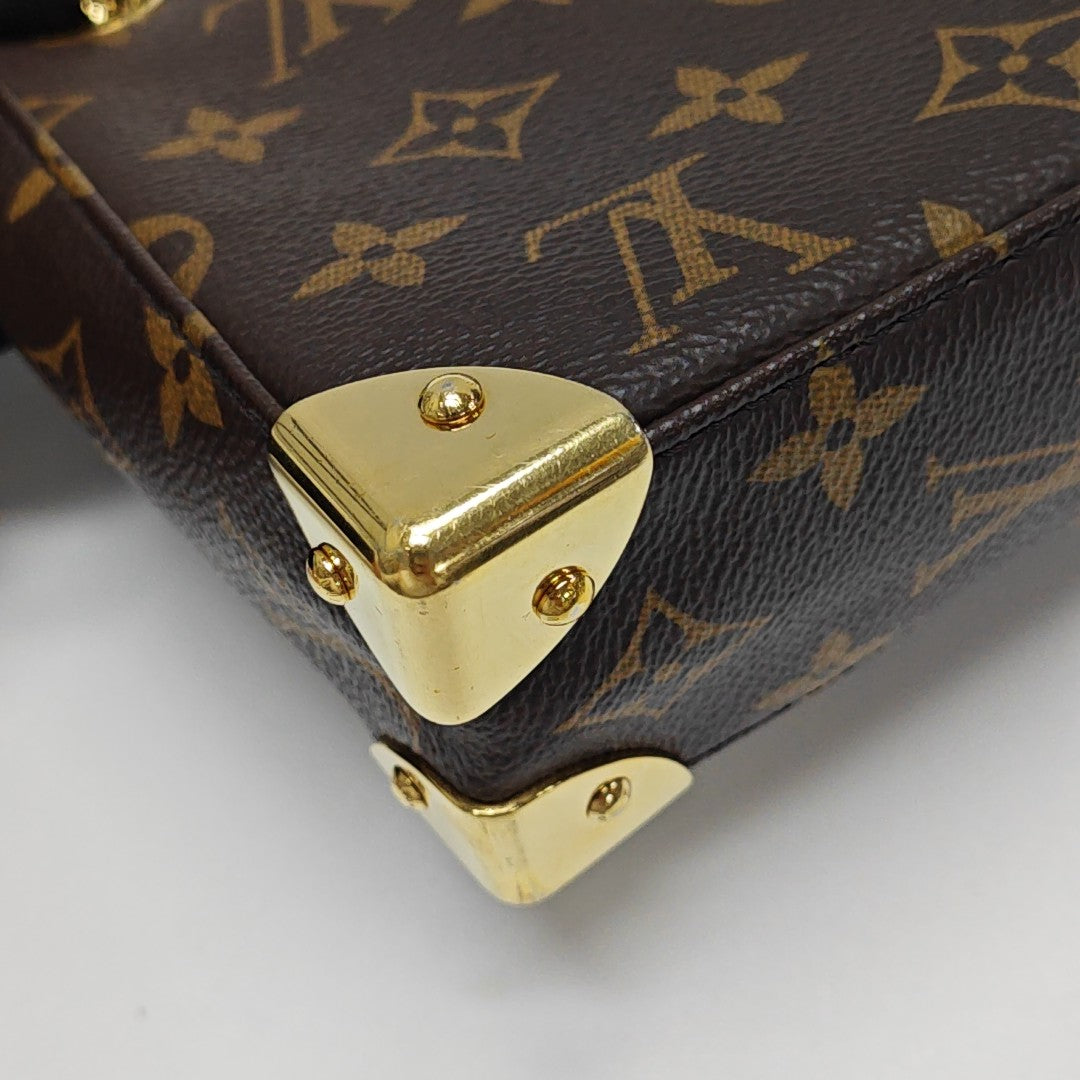 TRUNKIE Monogram Coated Canvas Brown