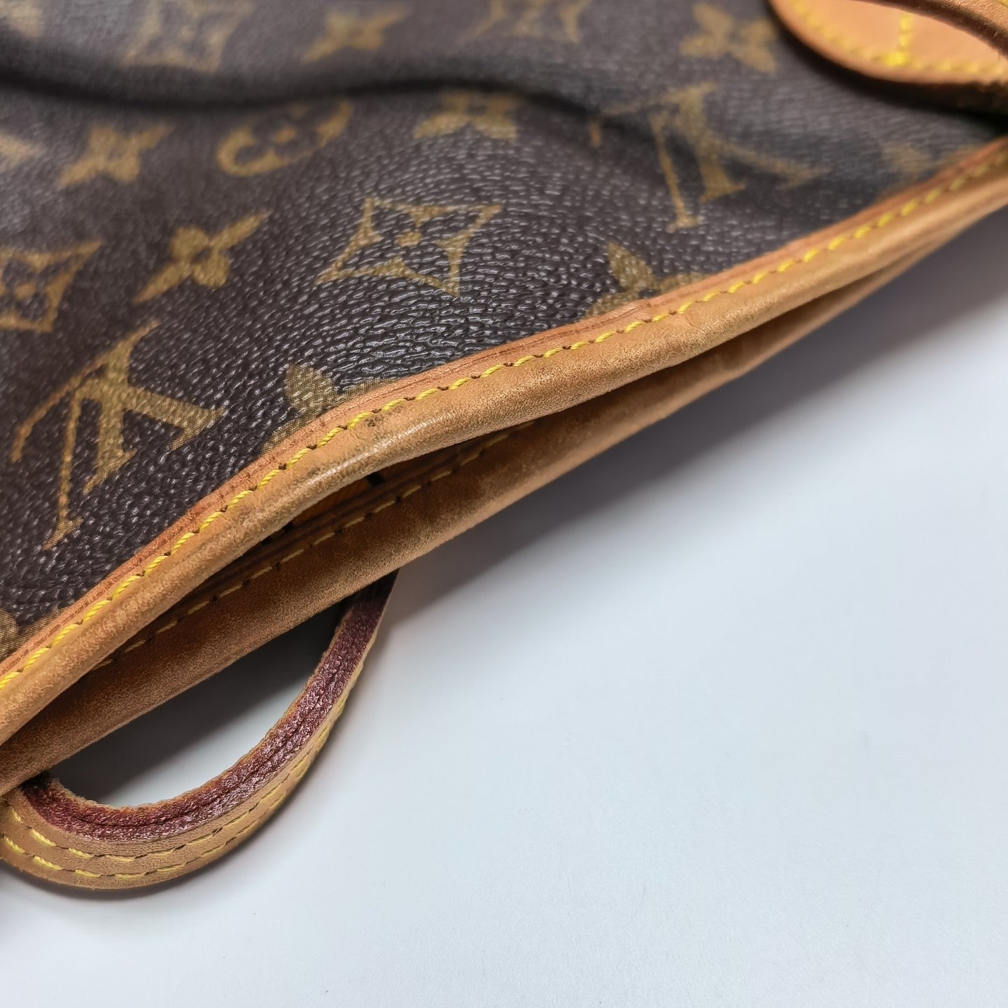 NEVERFULL MM Monogram Coated Canvas Brown