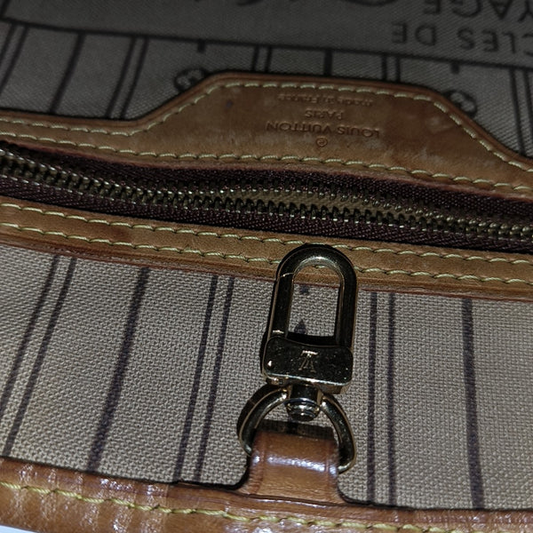 NEVERFULL PM Monogram Coated Canvas Brown