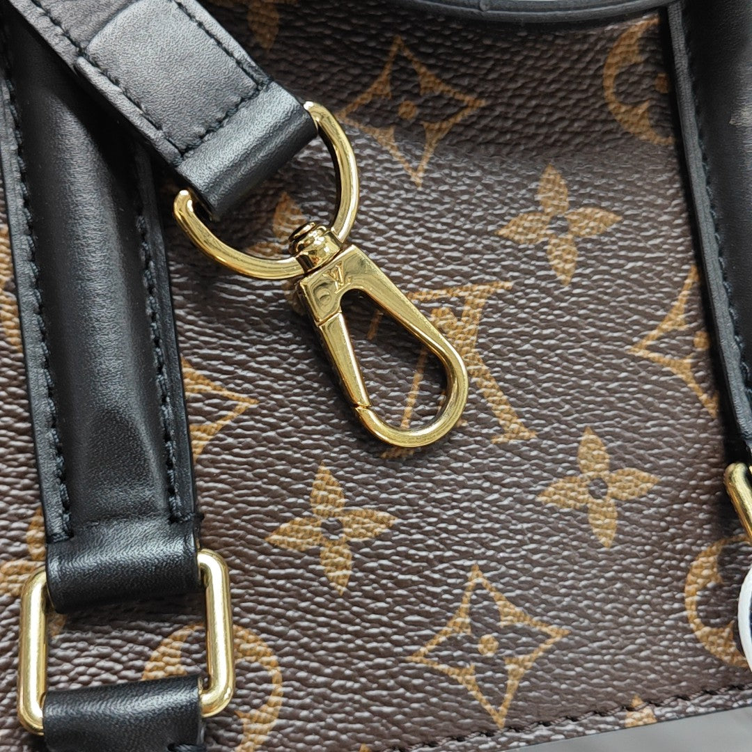 SOUFFLOT BB Monogram Coated Canvas Brown
