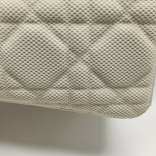 Authenticated pre-owned  Lady D-Lite Medium Cannage Fabric White - Shoulder Bag at Looply