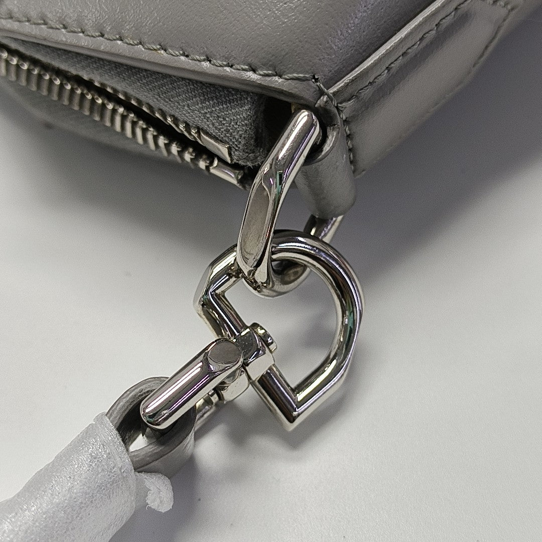 Calfskin Shoulder Bag Gray