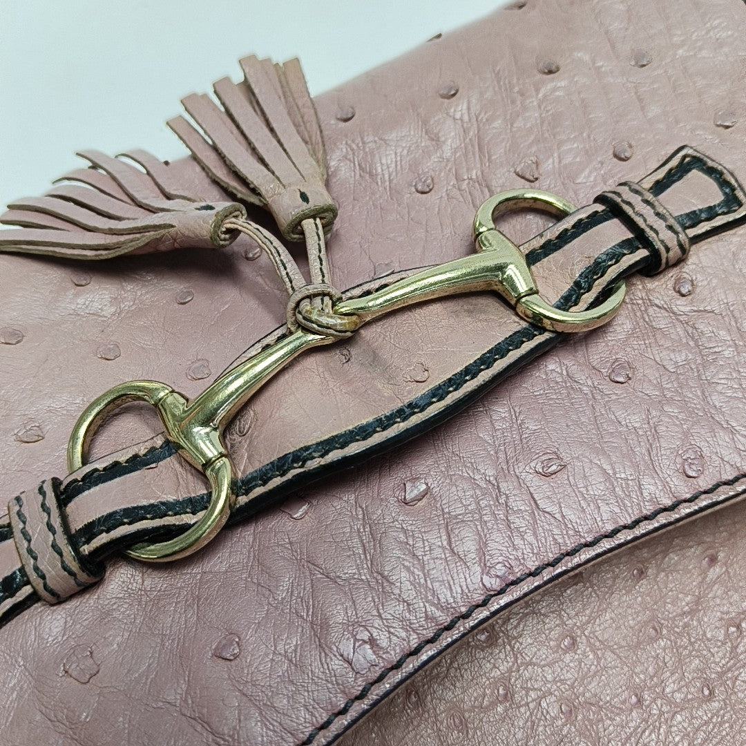Emily Chain Ostrich Pink