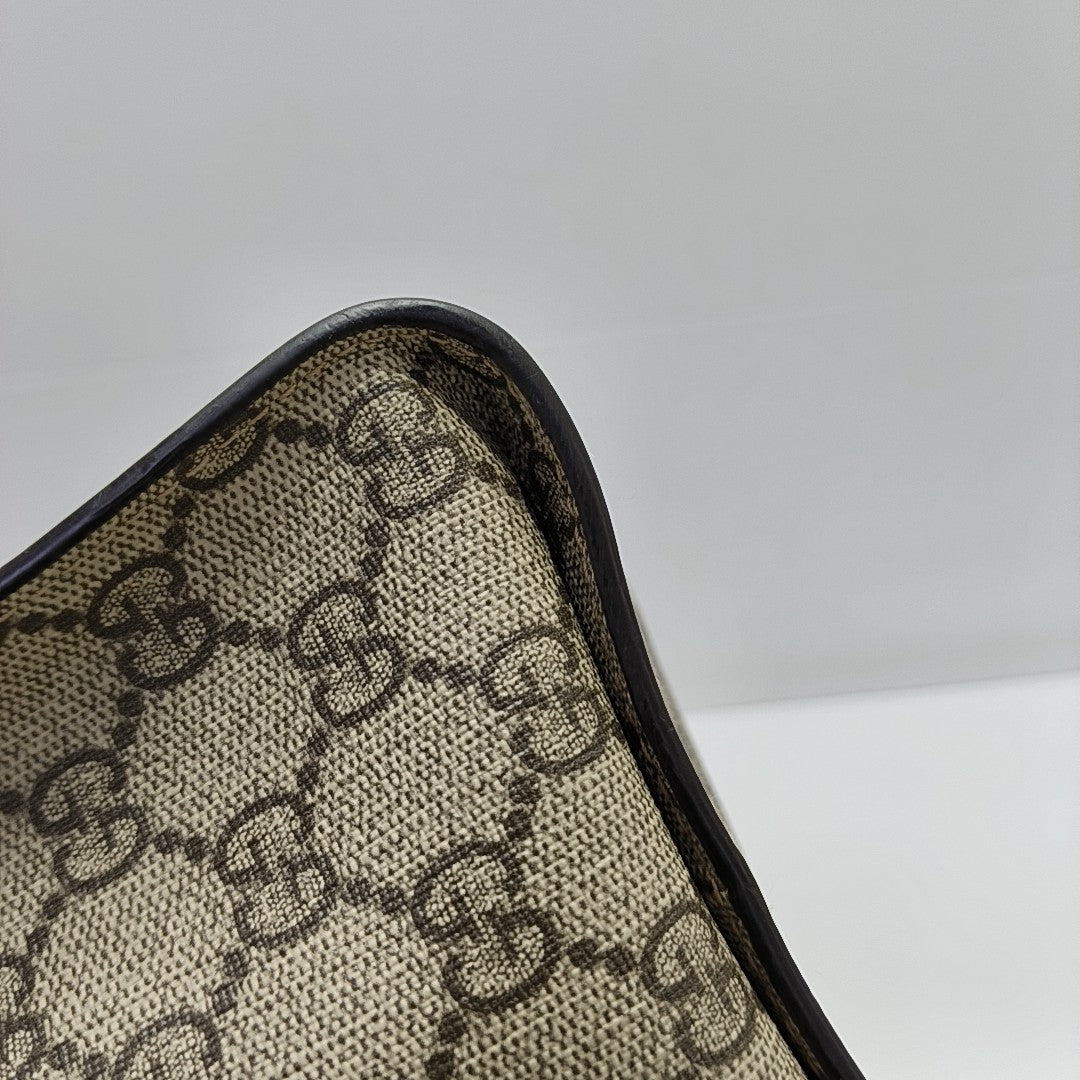 Padlock Medium Monogram Coated Canvas Beige