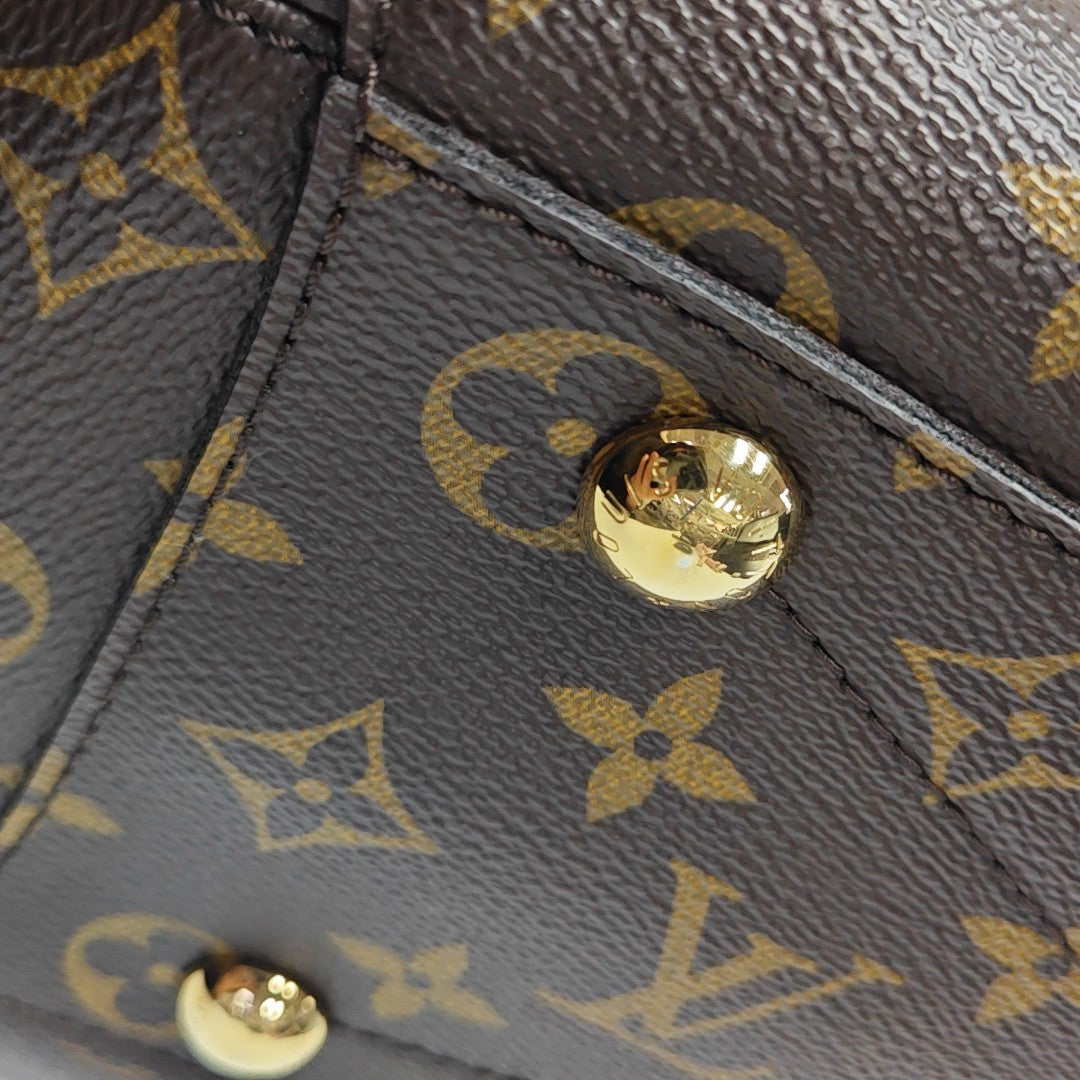 MONTAIGNE Monogram Coated Canvas Brown