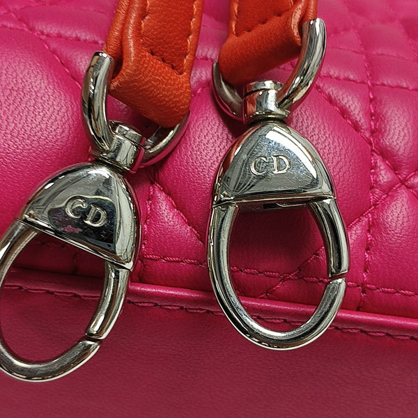 Lady Dior Medium Quilted Lambskin Red