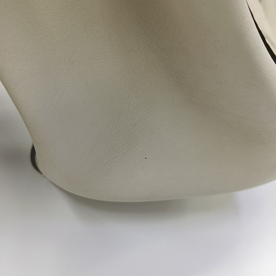 Monogram Calfskin Tote Bag White