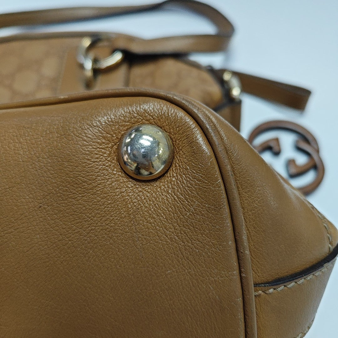 Ligne Shima Monogram Calfskin Brown