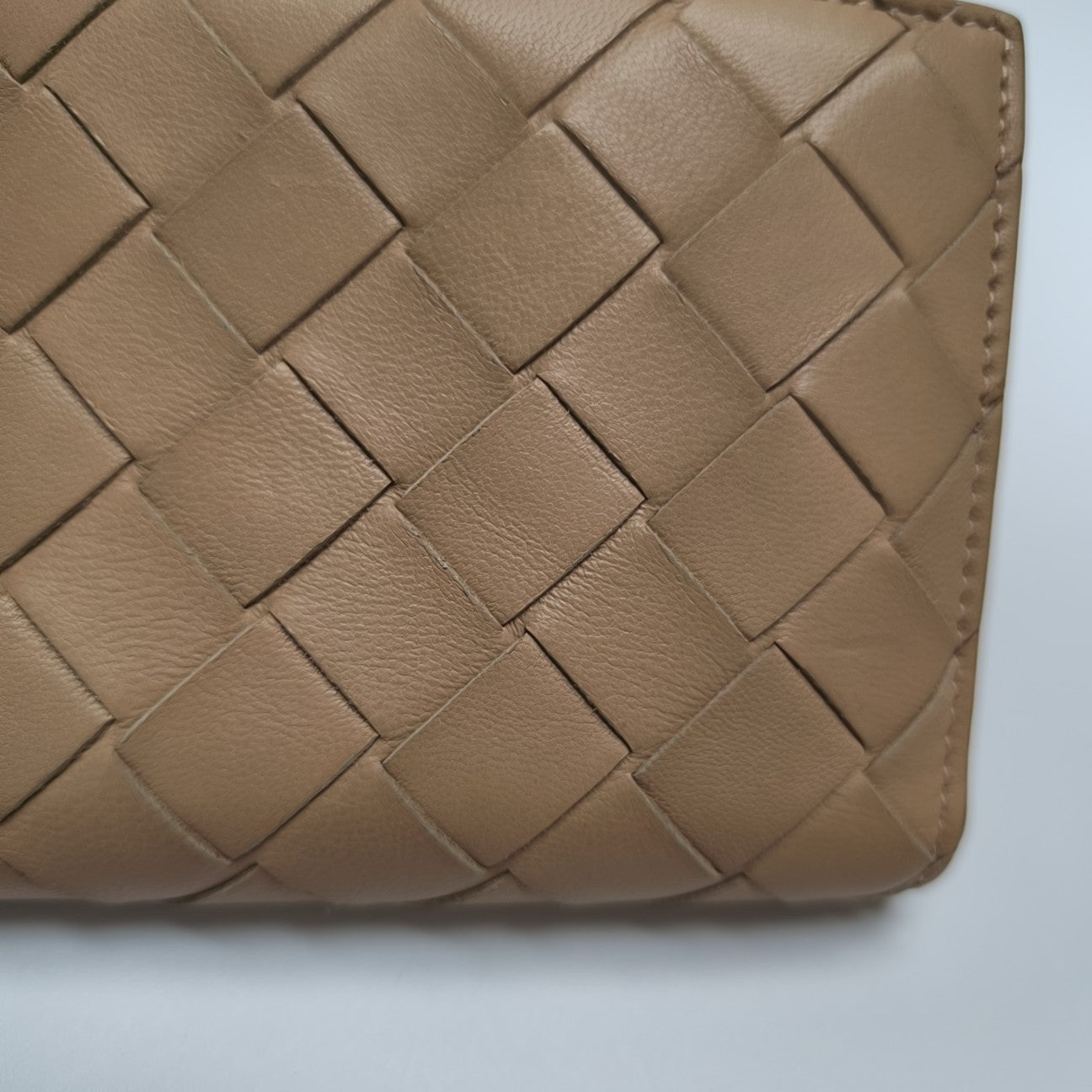 Calfskin Wallet Mini Gray
