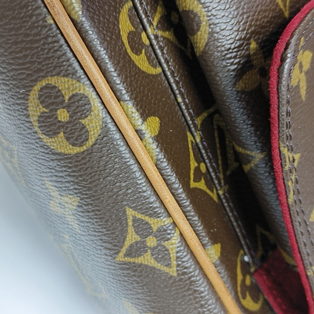 MULTIPLE Monogram Coated Canvas Brown