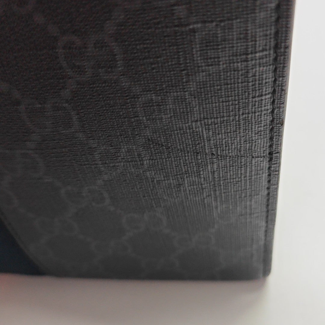 GG Supreme Monogram Coated Canvas Gray