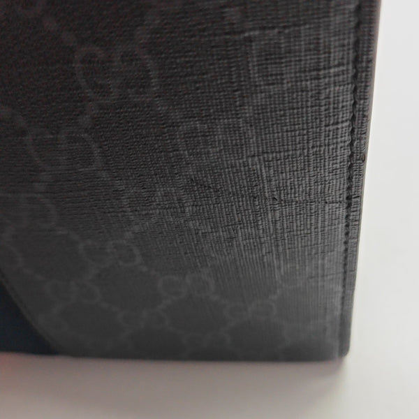 GG Supreme Monogram Coated Canvas Gray