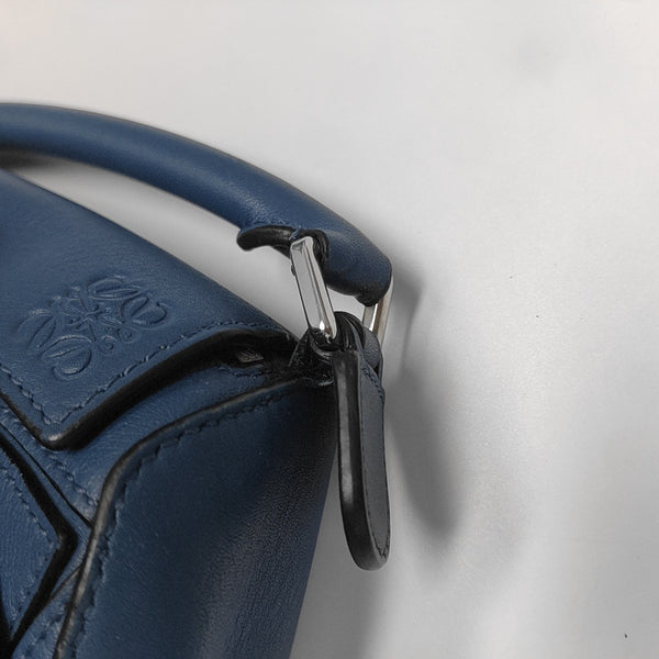 Puzzle Mini Calfskin Blue