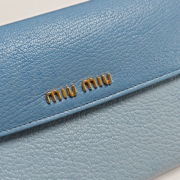 Calfskin Wallet Blue