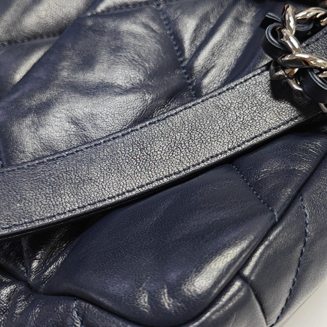 CHANEL 19 Small Quilted Lambskin Blue