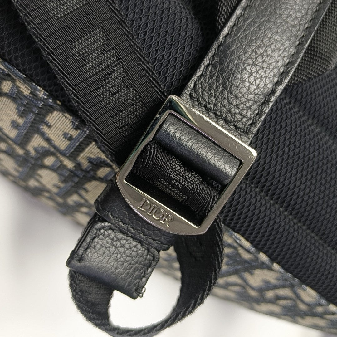 Saddle Medium Oblique Canvas Multicolor