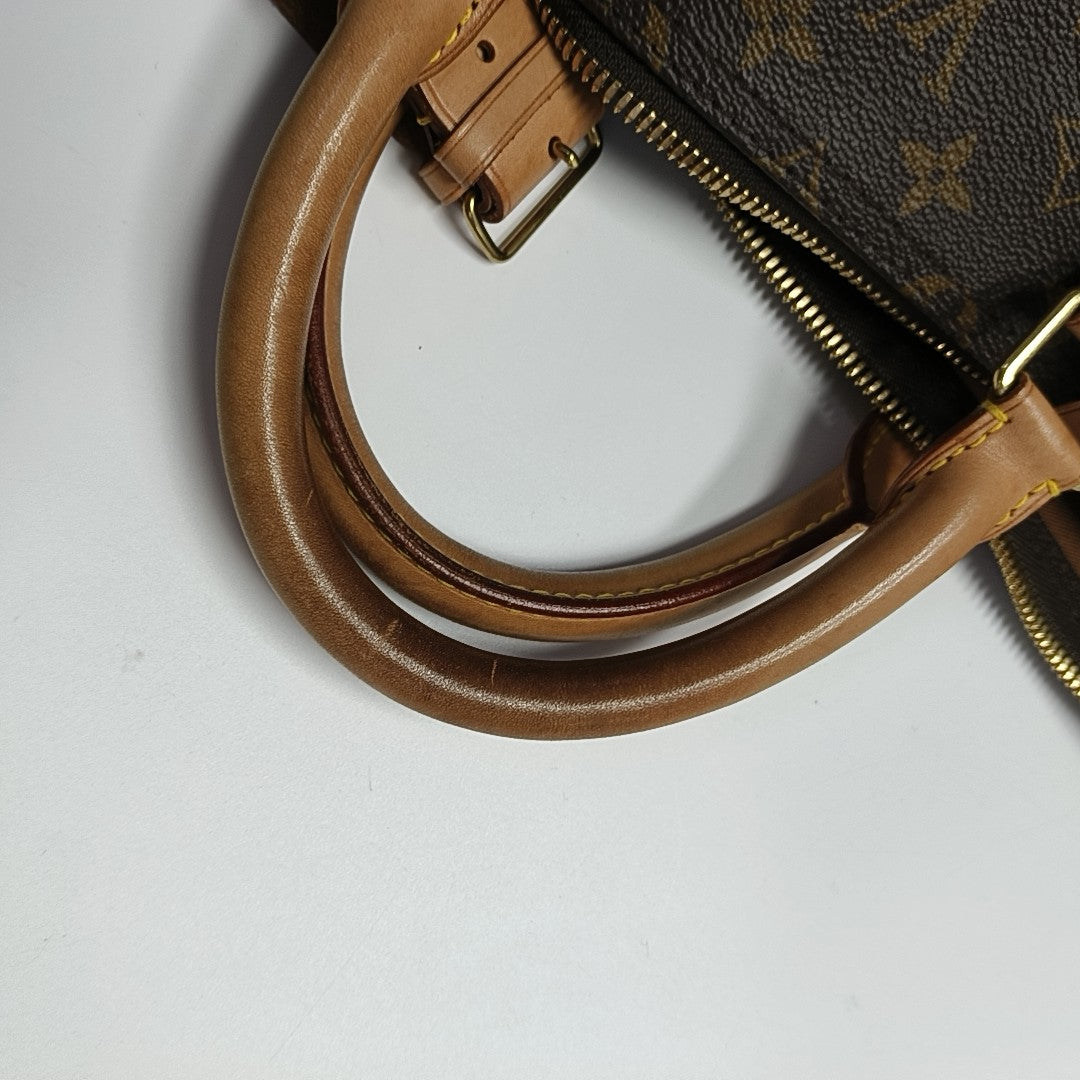 SAC SOUPLE 55 Monogram Coated Canvas Brown