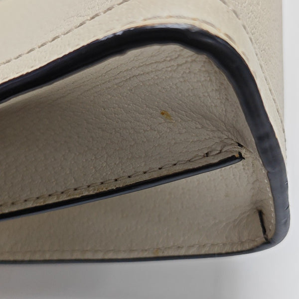 Ophidia Small Calfskin White