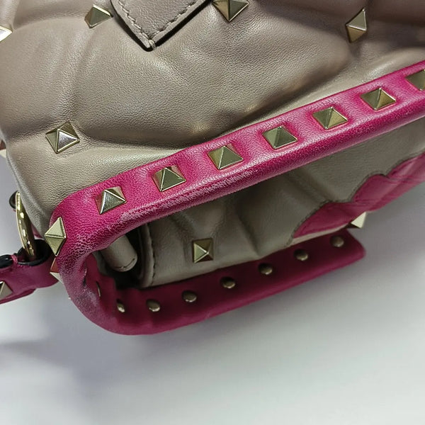 Quilted Calfskin Shoulder Bag Pink