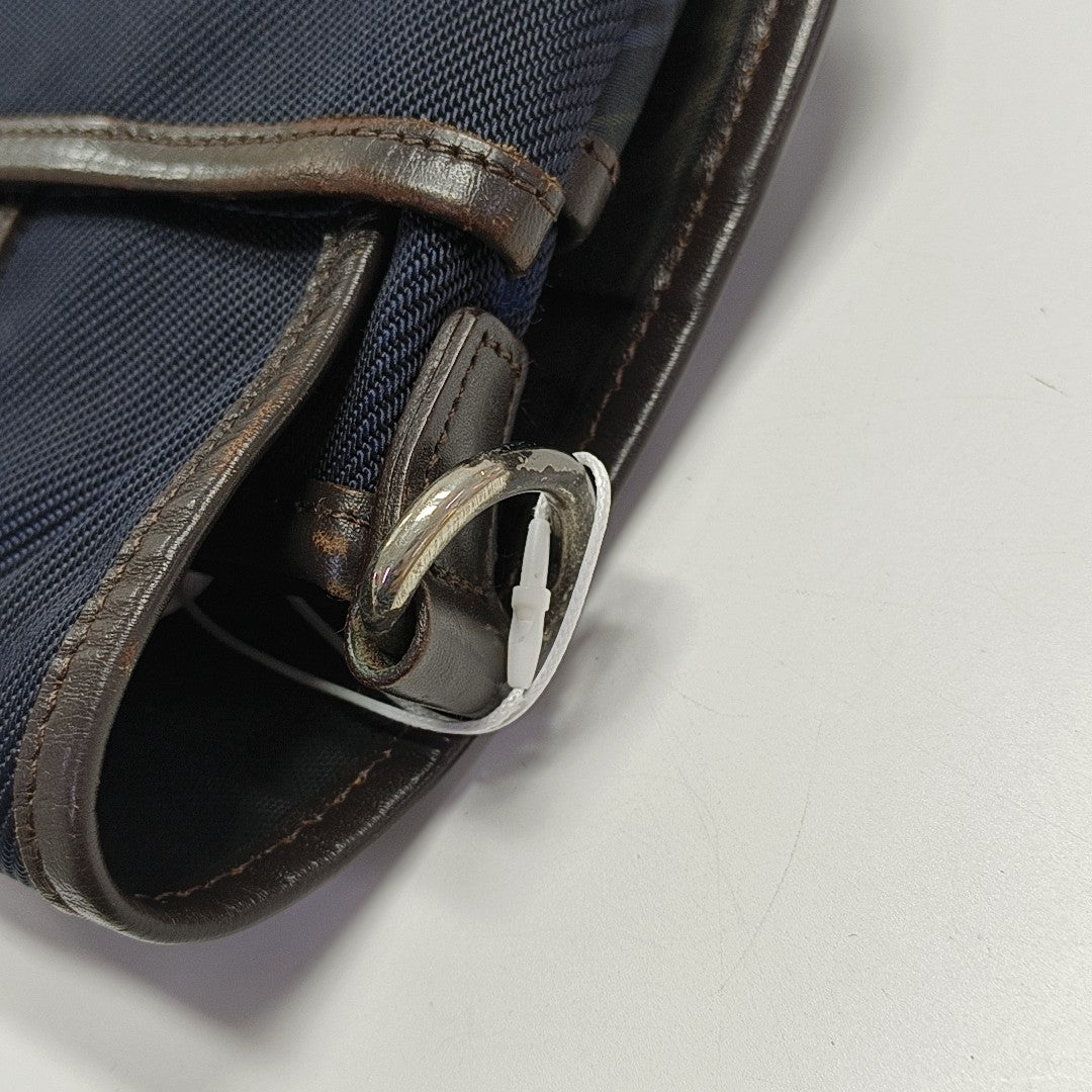 Fabric Shoulder Bag Blue