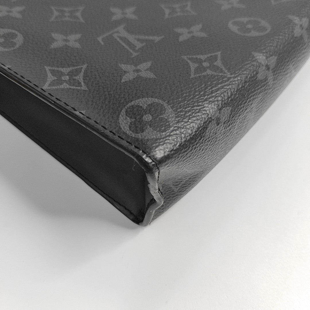 Pochette Voyag MM Monogram Coated Canvas Black