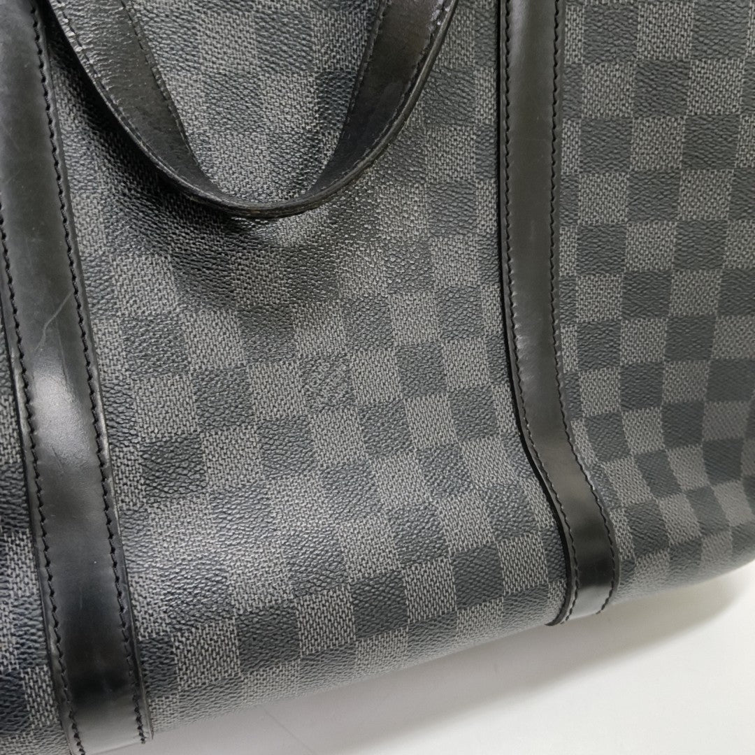 TADAO MM Damier Graphite Coated Canvas Gray
