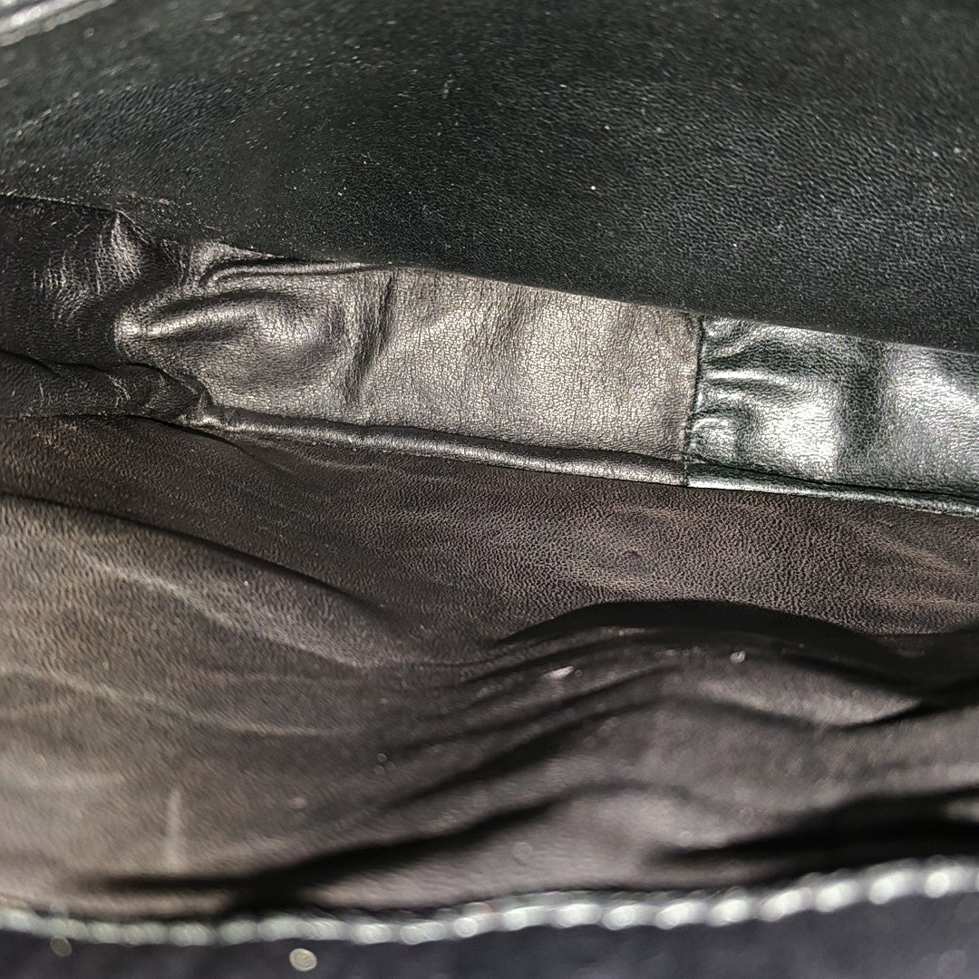 Calfskin Shoulder Bag Black