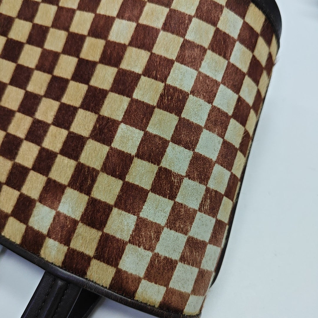 IMPALA Damier Ebene Horsehair Brown