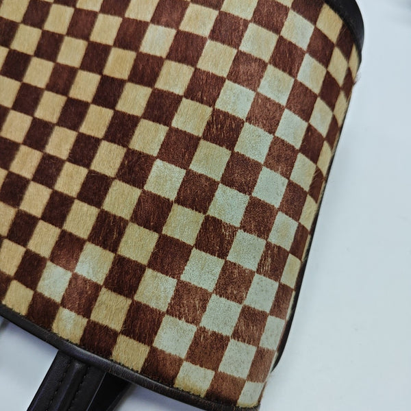 IMPALA Damier Ebene Horsehair Brown